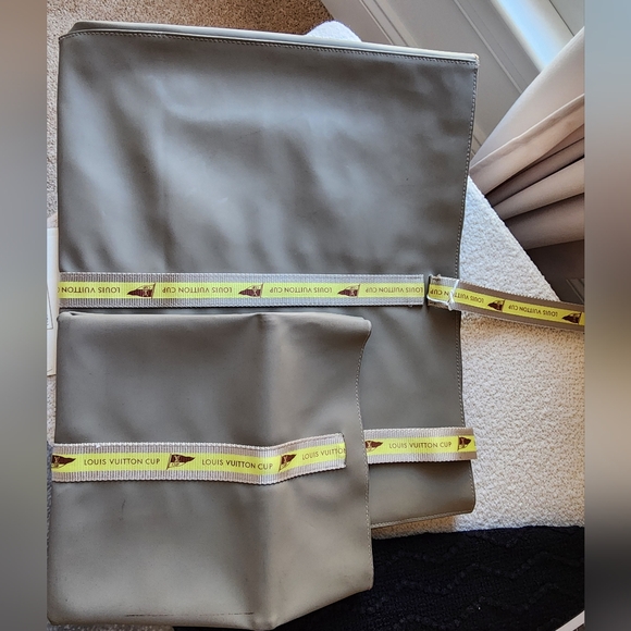 Louis Vuitton Cup Gray Tote with Yellow Strap (2 Piece) - Authencity Cert Incl. - Picture 2 of 16